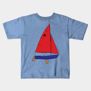 Mirror Dinghy Sailboat Kids T-Shirt